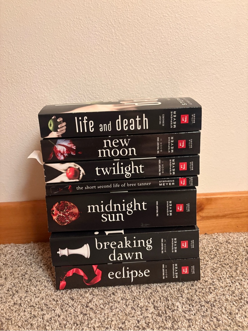 Twilight Series Paperback Book Set - Black